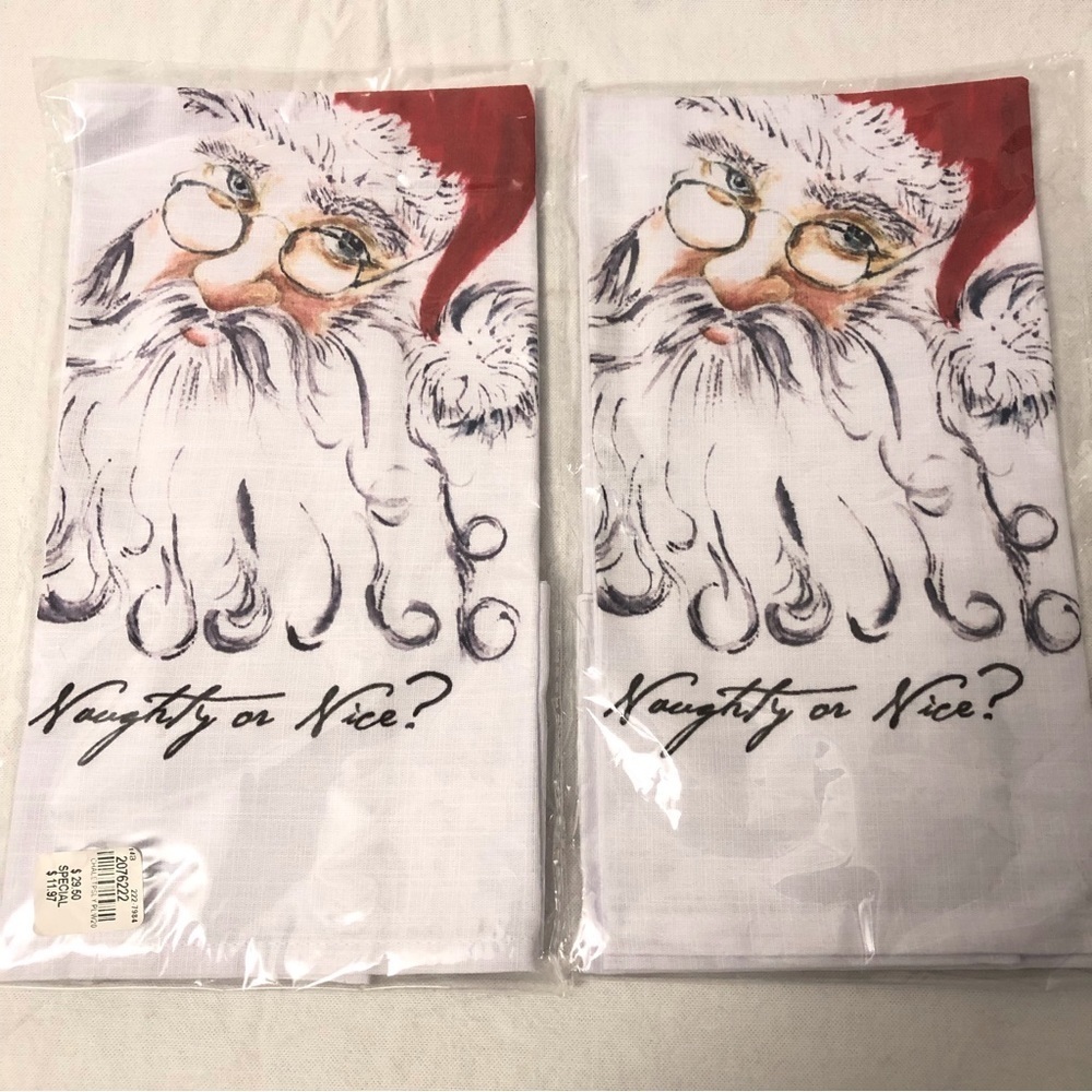 Naughty or Nice Tea Towels - Picture 4 of 4